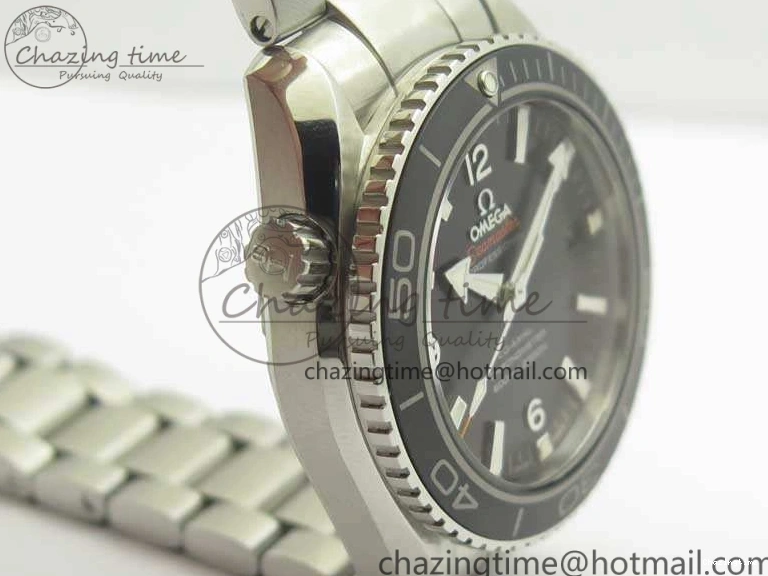 0321 Sleek Planet Ocean Professional Ceramic Bezel 42mm 1:1 MK Best Edition Silver Markers On SS Bracelet A 8085